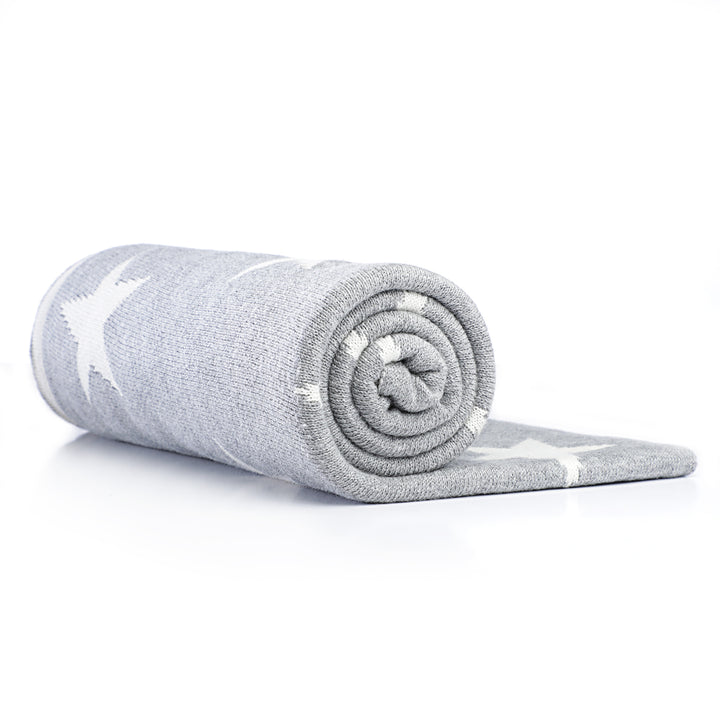 Baby Blanket | Fine Knitted | Star Patterned