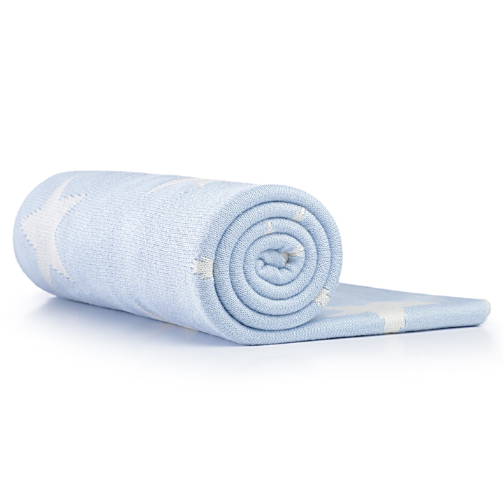 Baby Blanket | Fine Knitted | Star Patterned