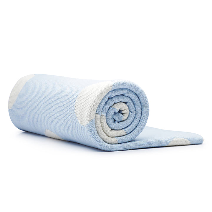 Baby Blanket | Fine Knitted | Dots Patterned