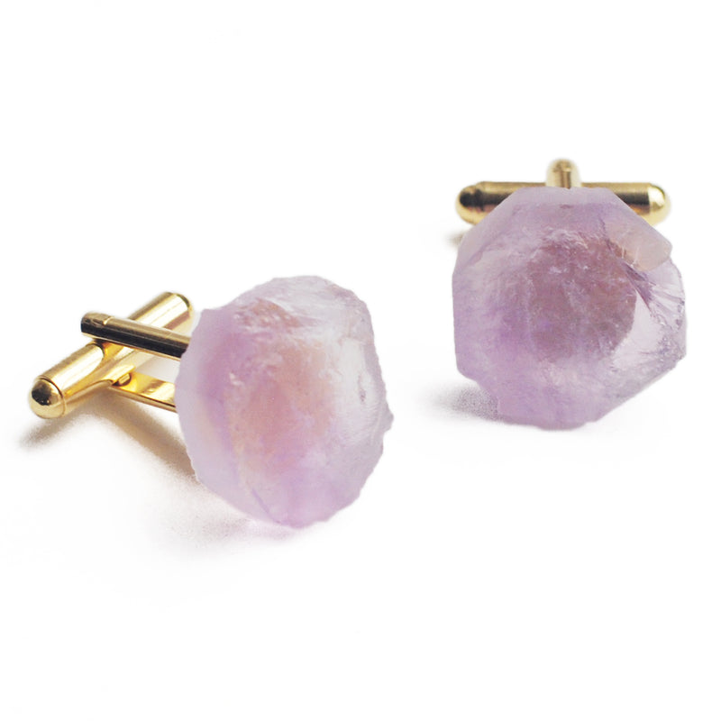 February Birthstone Cufflinks