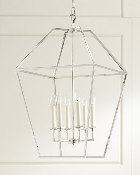 6-Light Cage Chandelier