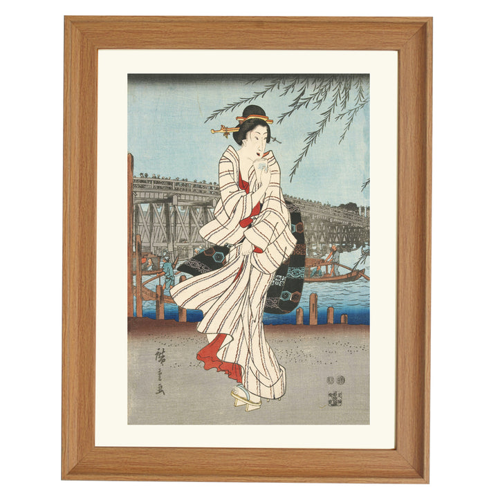 Evening on the Sumida River by Utagawa Hiroshige Art Print