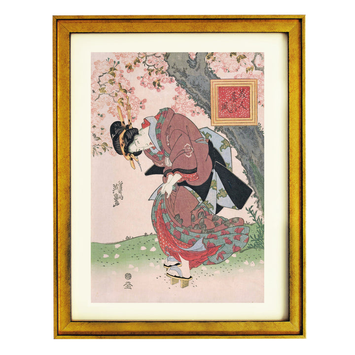 Beauties in a Spring Storm by Keisai Eisen Art Print