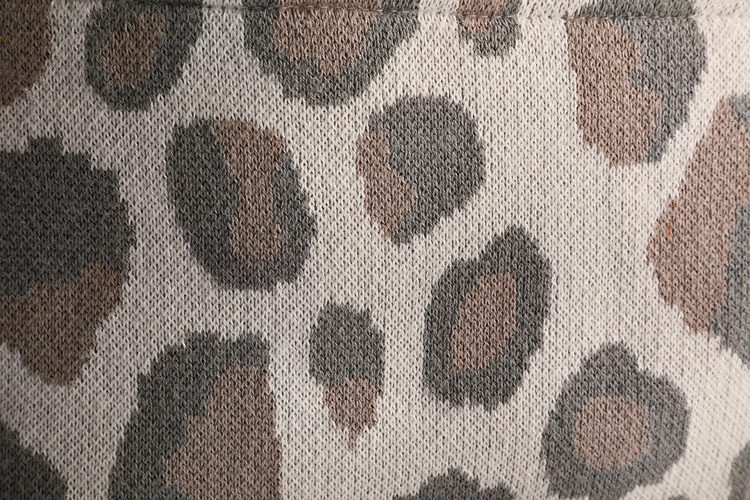 Organic Cotton Baby Basket | Panther Patterned
