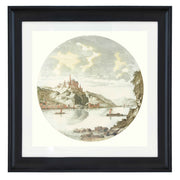 View of Rheinfels Castle on the Rhine, Jan van Call by Johan Teyle art print
