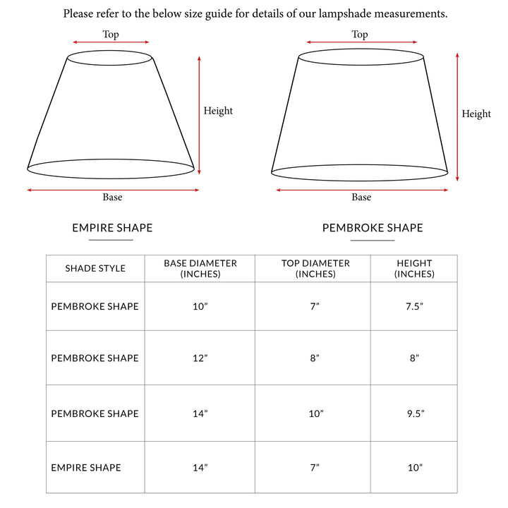 Mia Hand-Blocked Lampshade