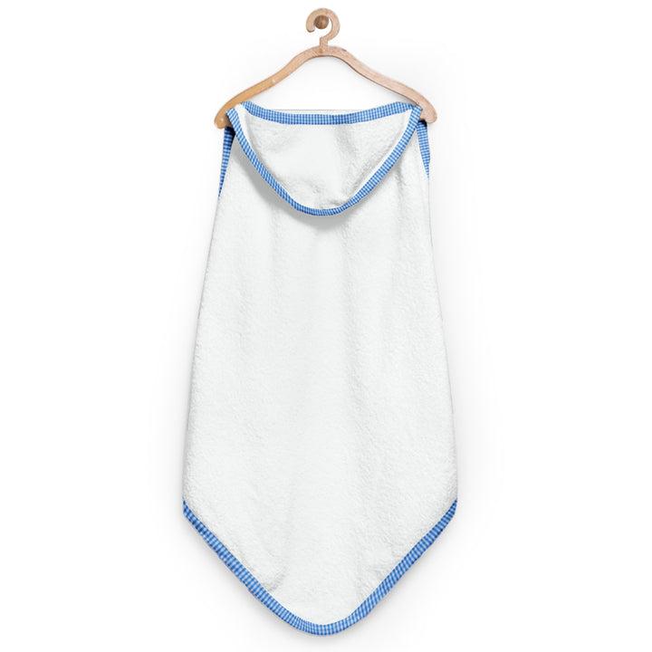 Blue Checks Organic Hooded Towel
