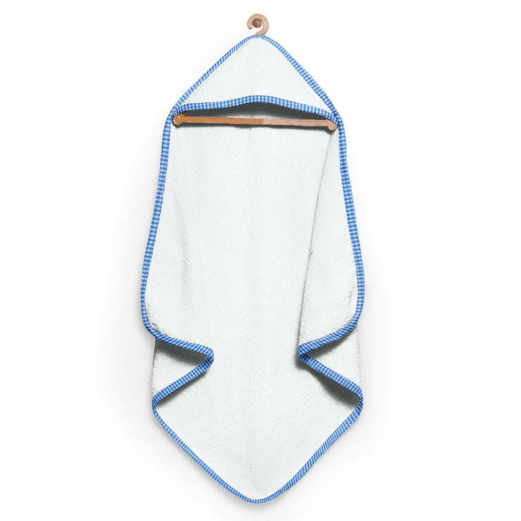Blue Checks Organic Hooded Towel