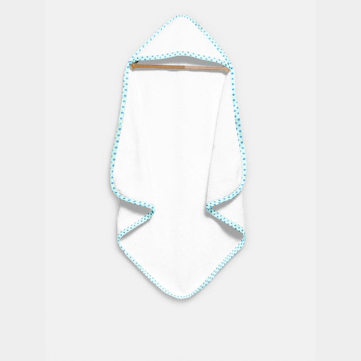 Organic Blue on Blue Hooded Towel Set