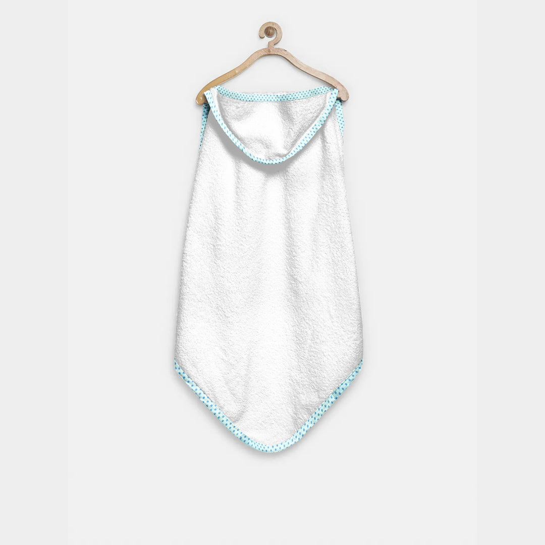 Organic Blue on Blue Hooded Towel Set