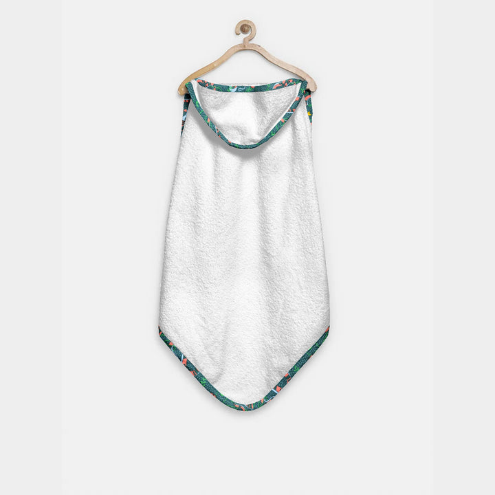 Organic Tropical Print Hooded Towel Set
