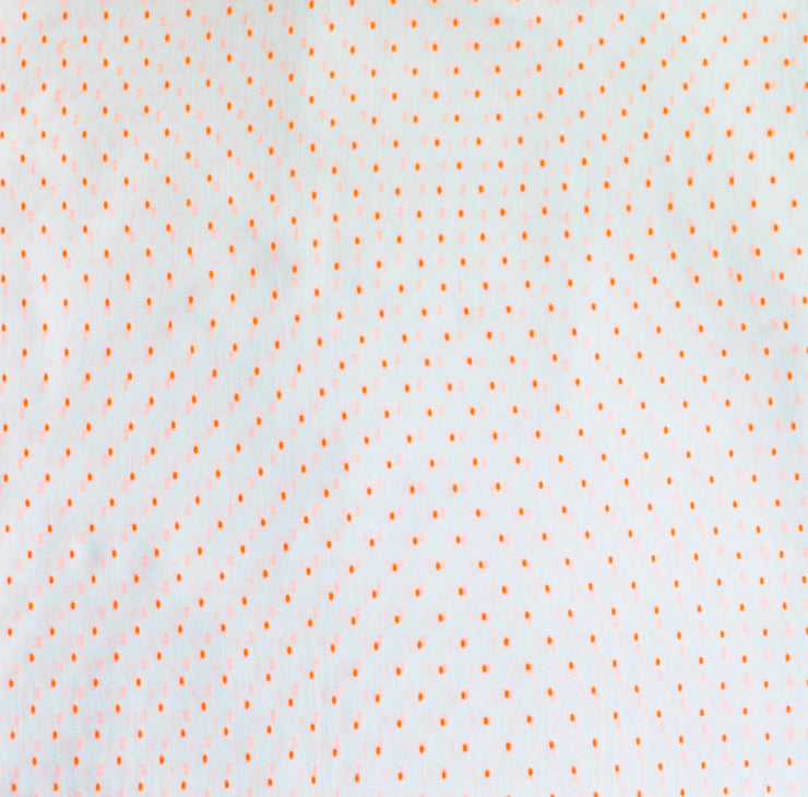 Organic Baby Pillow Cover-Neon Orange Dots