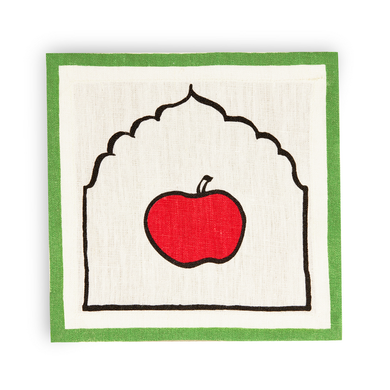 Spinel Apples Cocktail Napkin - Set Of 6