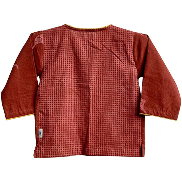 UNISEX ORGANIC MADDER KURTA + WHITE PANTS