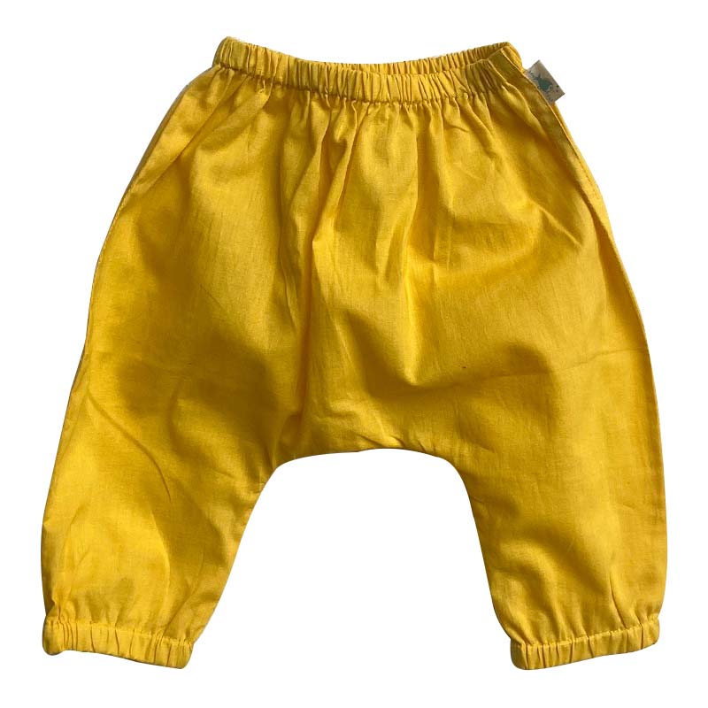 UNISEX ORGANIC PATANG KURTA WITH YELLOW PANTS