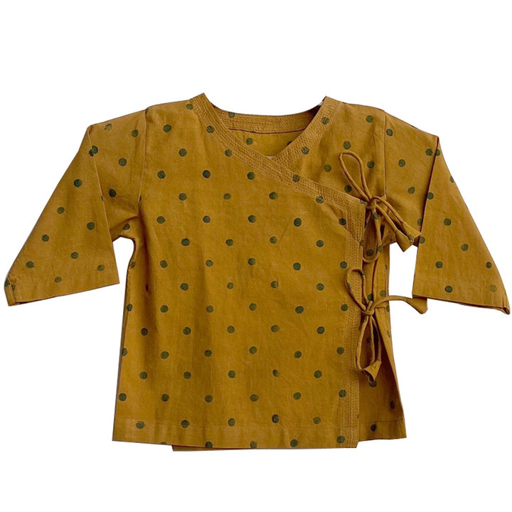UNISEX ORGANIC RAIDANA PRINT ANGRAKHA TOP + PANTS