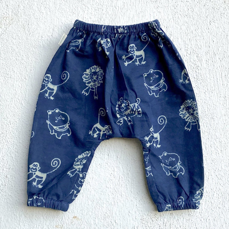 UNISEX ZOO PRINT KURTA WITH MATCHING PYJAMA PANTS