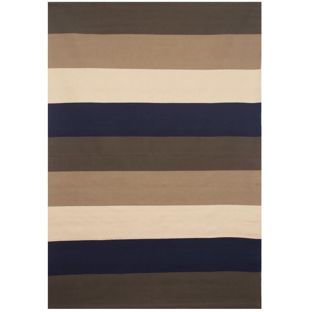 BLUE STRIPES COTTON DHURRIE