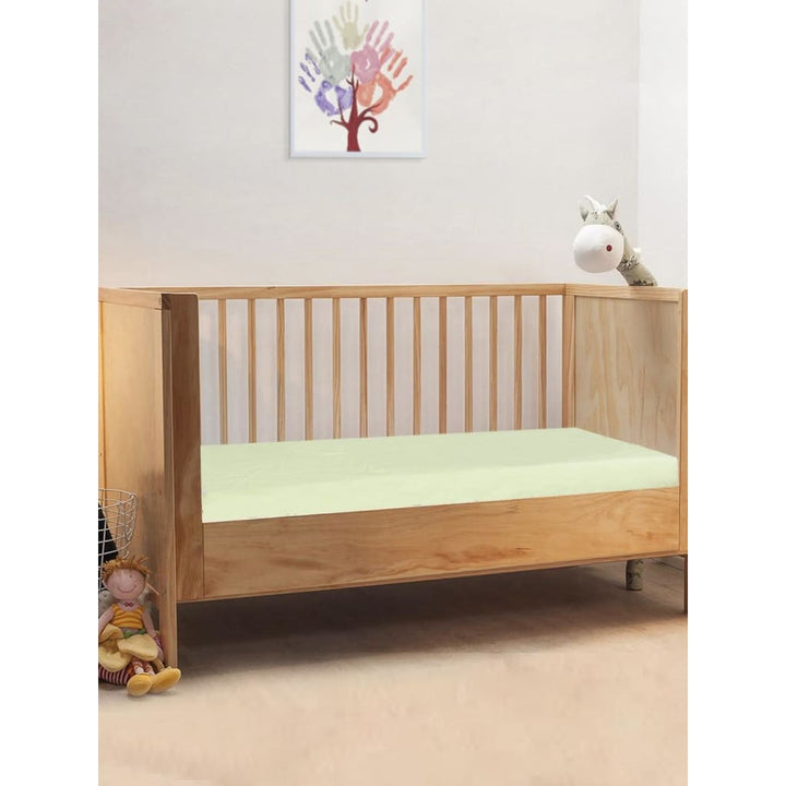 Fitted Crib Sheet Lime Green