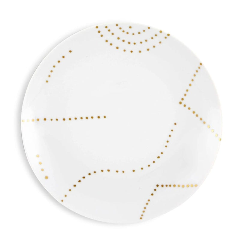 FOLKIFUNKI Dessert Plate Coupe (SET OF 4)