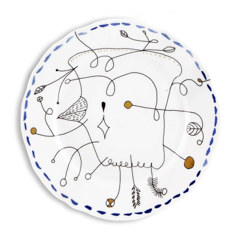 FOLKIFUNKI Dessert Plate Tavares (SET OF 4)