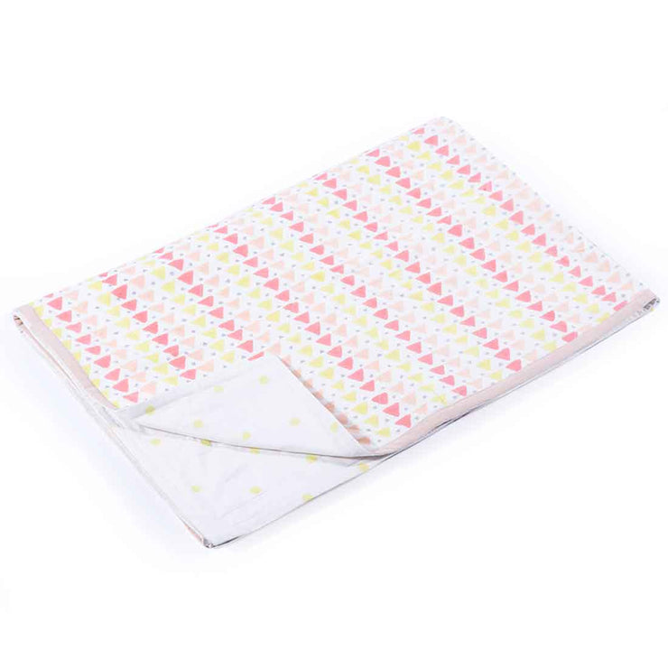 Geometry Pink Toddler Blanket
