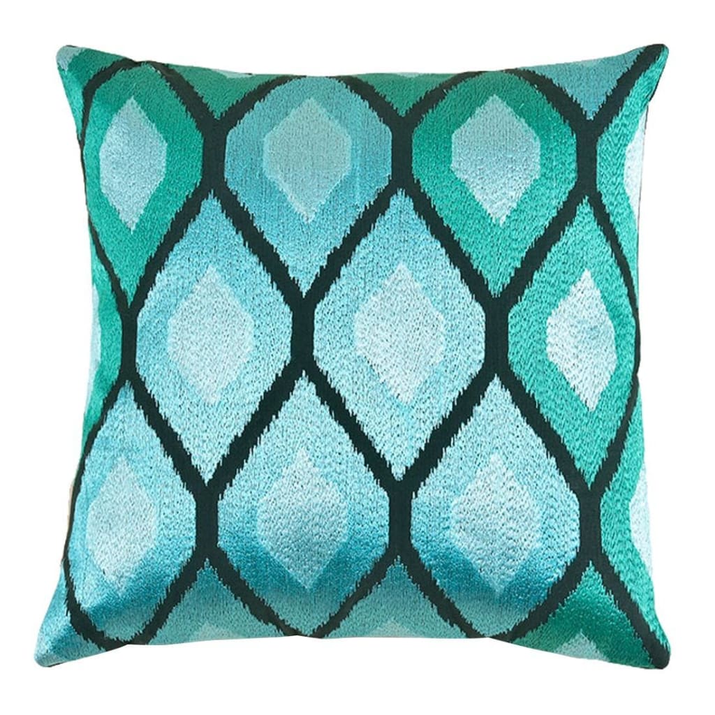 KHIVA CUSHION COVER - GREEN TURQUOISE