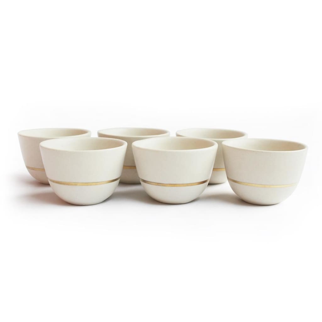 LUNA CUP (SET OF 6) - Ceramic