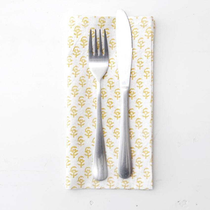 MARNIE YELLOW PAISLEY NAPKIN