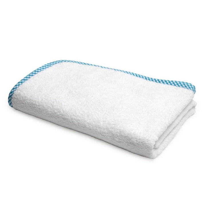 Organic Blue Checks Junior Towel