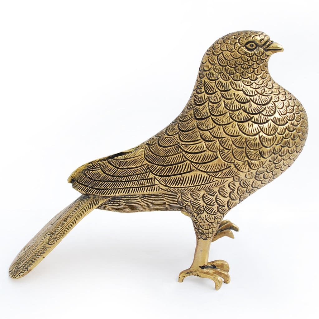 Rock Dove in Brass - Decor