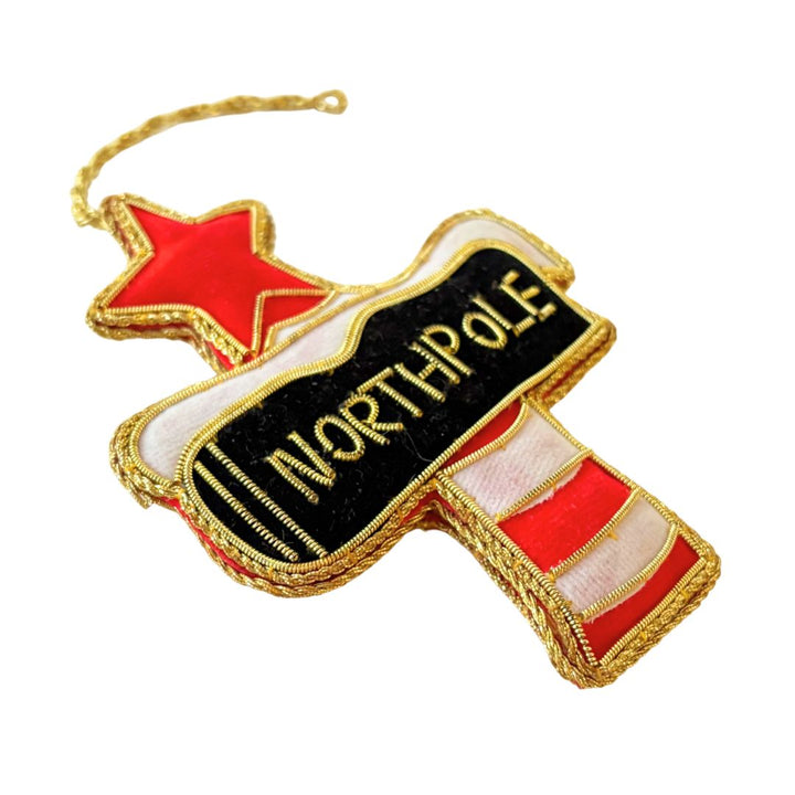 Handmade Joyful Star Beaded Embroidered Ornament