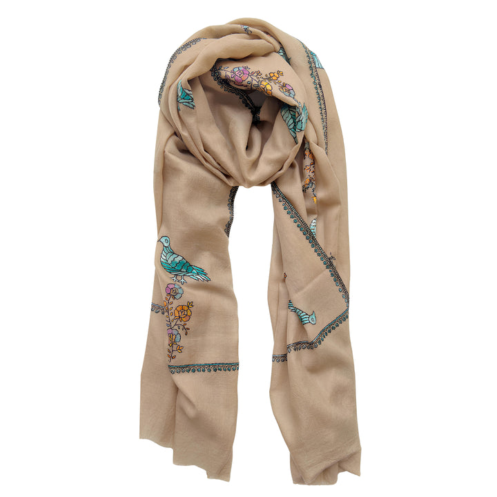 Pashmina Skylark Embroidered Stole