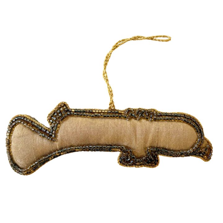 Handmade Trumpet Beaded Embroidered Ornament