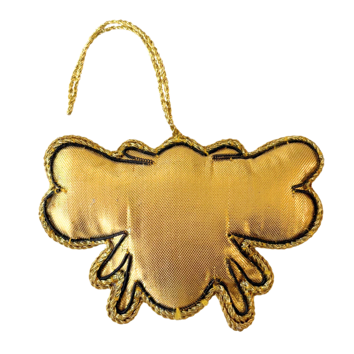 Handmade Bejeweled Butterfly Embroidered Ornament