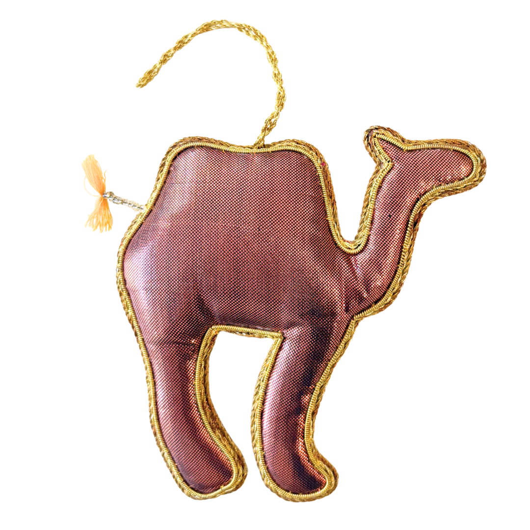 Handmade Desert Camel Beaded Embroidered Ornament