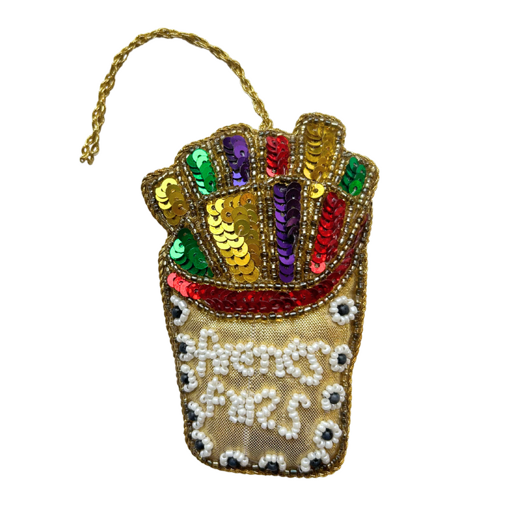 Handmade French Fries Christmas Ornament