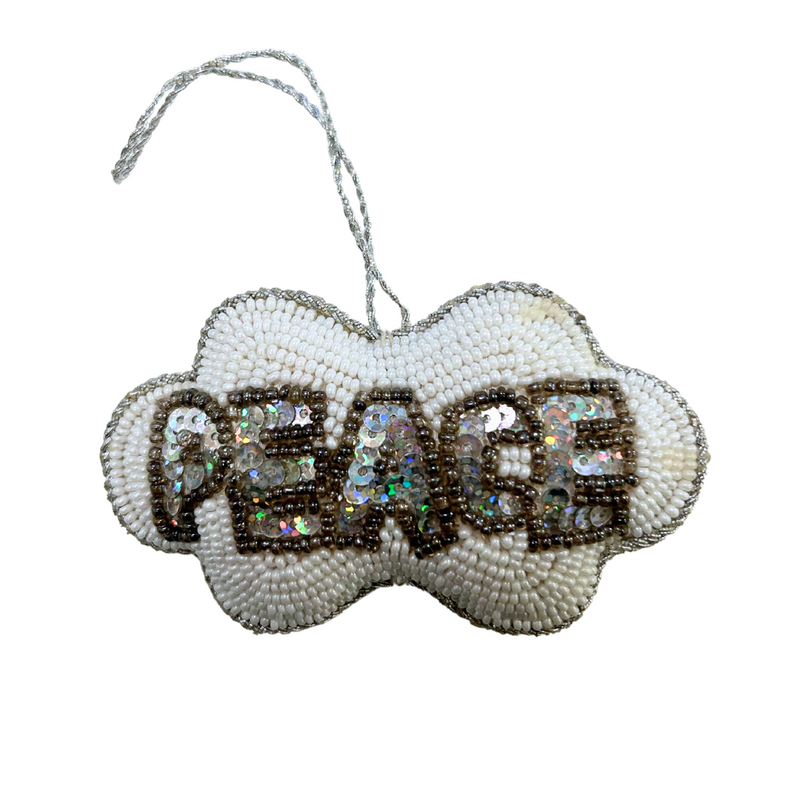 Peace Handmade Christmas Ornament