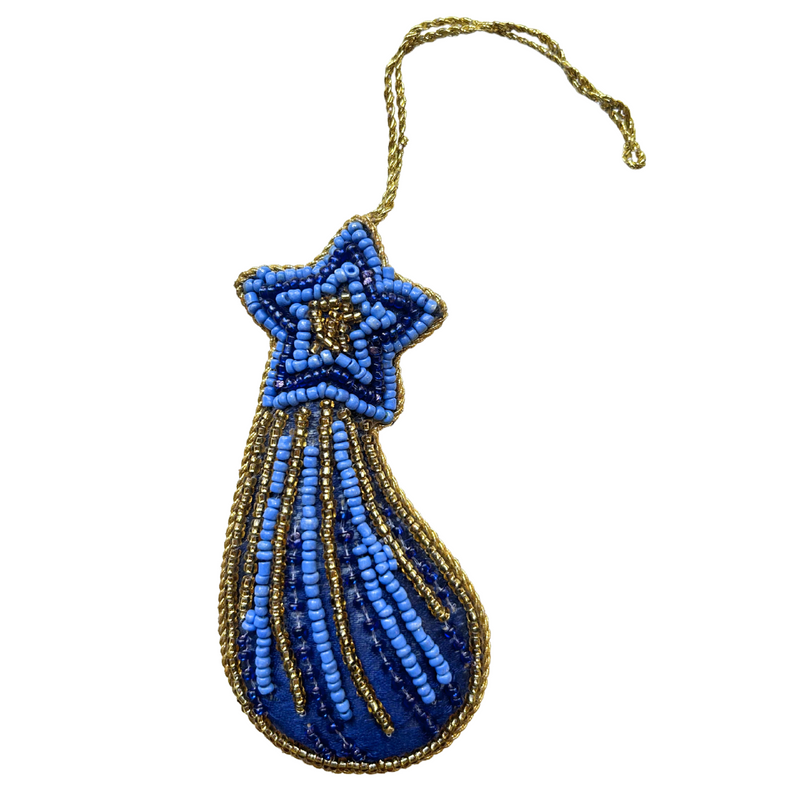 Handmade Shooting Star Christmas Ornament