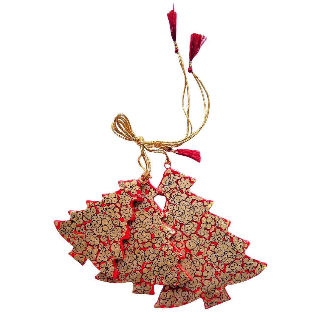 Folk Forest Christmas Tree Ornament