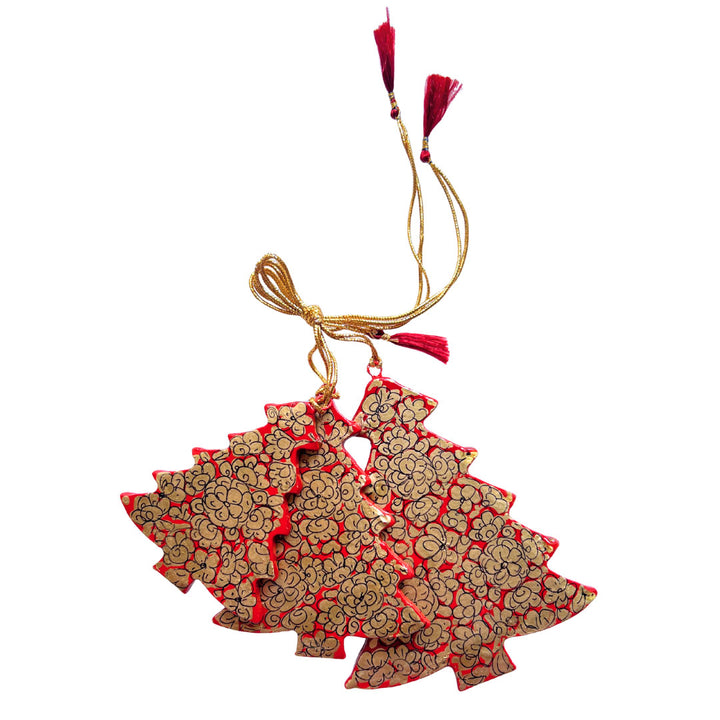 Folk Forest Christmas Tree Ornament