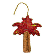 Handmade Red Palm Tree Christmas Ornament