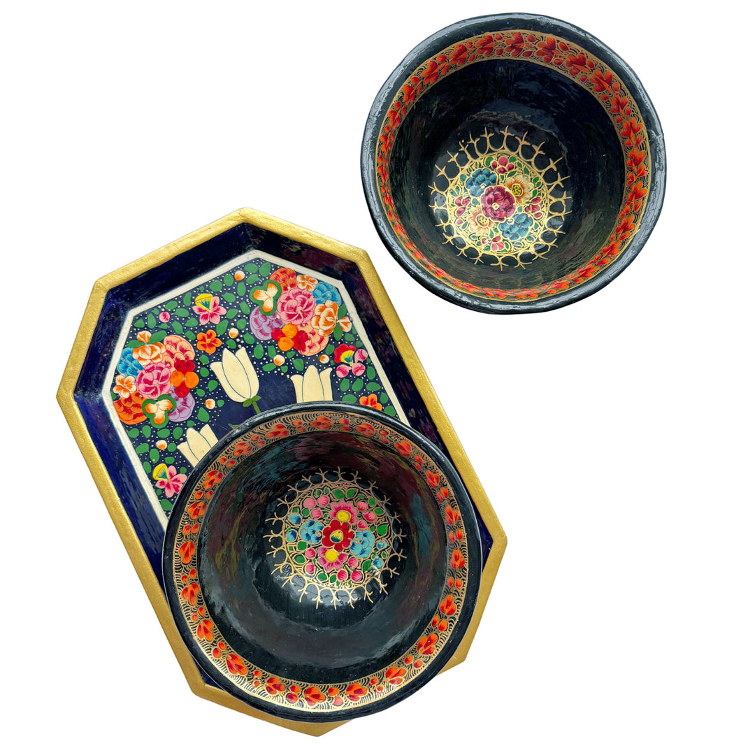 Hand-Painted Kashmiri Bowls