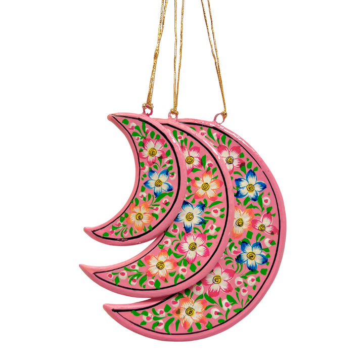 Celestial Christmas Moon Ornament
