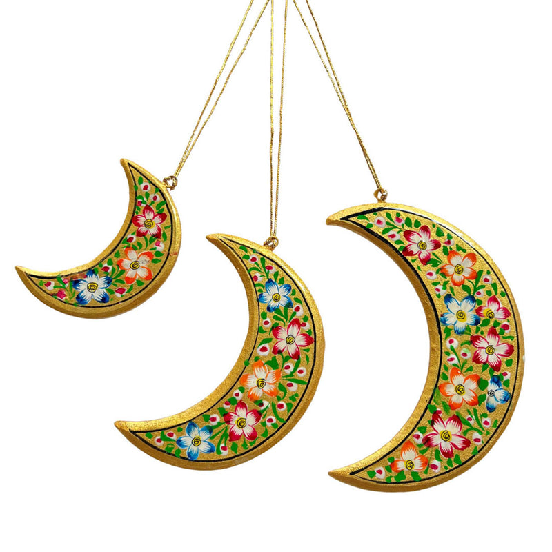 Moonlight Christmas Moon Ornament