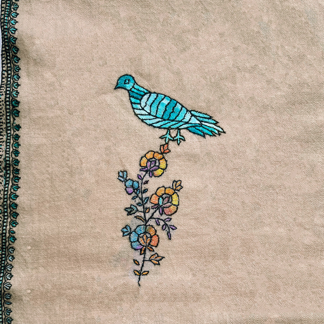 Pashmina Skylark Embroidered Stole