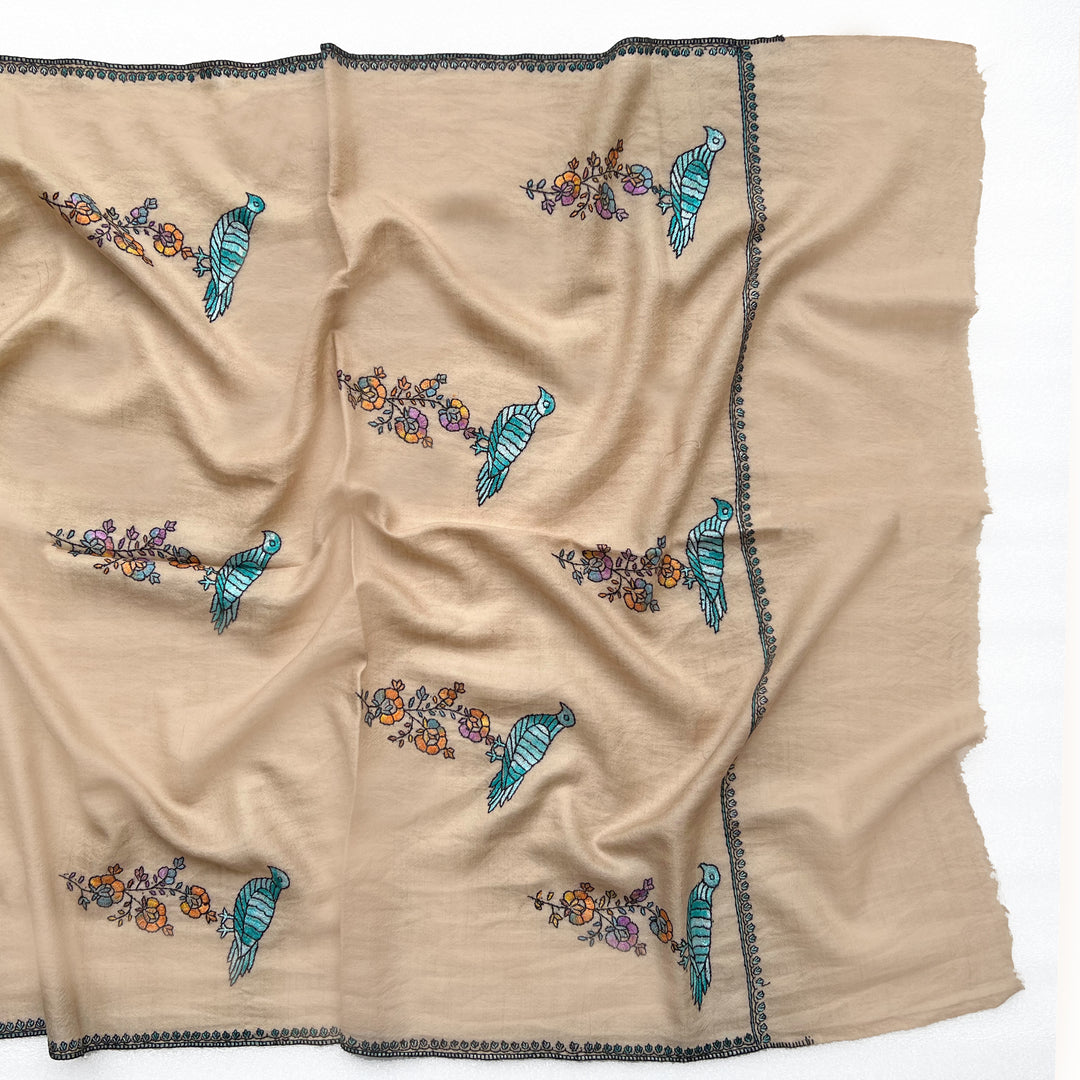 Pashmina Skylark Embroidered Stole