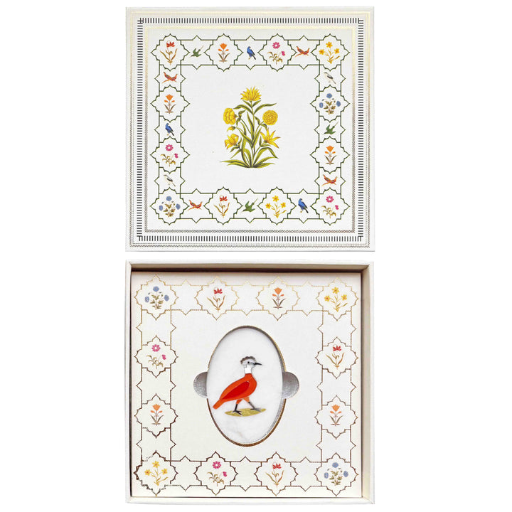 Marble Inlay Bird Trinket Box