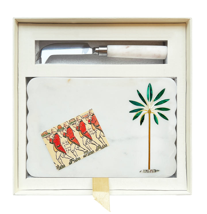 PALM CHEESE PLATTER SET