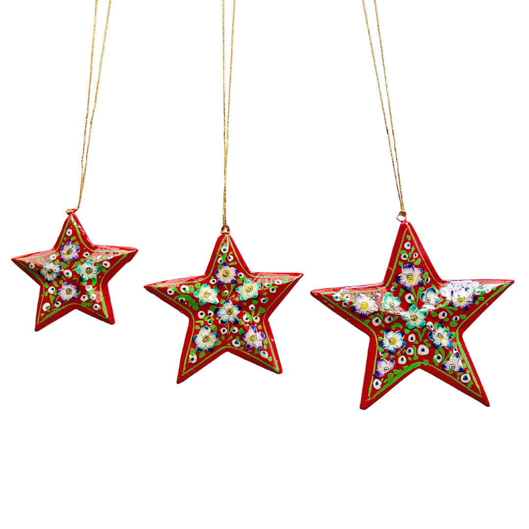 Celestial Bloom Christmas Star Ornament